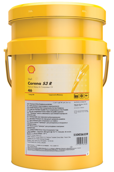 Shell CORENA S3 R - Oil for air compressors
