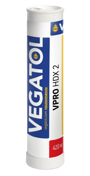 Vegatol VPRO HDX 2 – Lithium-Kalzium-Fett mit MoS2 für Sattelkupplungen von Traktoren