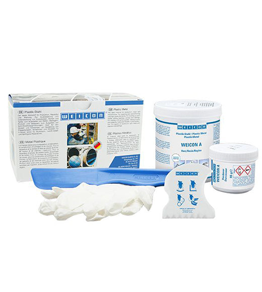 WEICON A epoxy resin paste, steel filler, DNV GL certified, dark grey