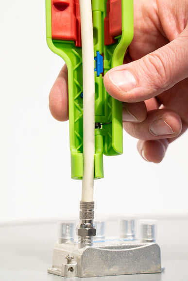 Coax-Stripper No 1 F Plus Green Line - suitable for F-screw connectors