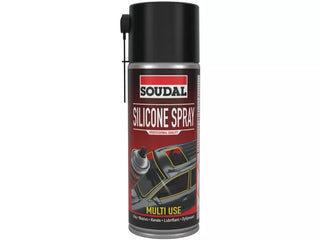 SOUDAL Silicone Spray 400 ml – wodoodporny smar silikonowy do gumy i tworzyw
