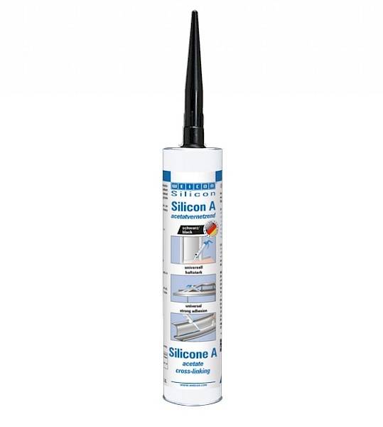 WEICON Silicone A 280 ml Set – szary silikon octanowy grzybobójczy – 280 ml (Set)