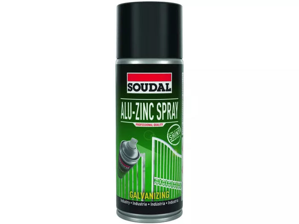 SOUDAL Alu-Zinc Spray 400 ml – cynkowo-aluminiowa powłoka antykorozyjna z połyskiem