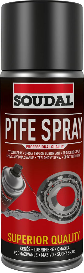 SOUDAL PTFE Spray 400 ml – smar teflonowy PTFE do +250°C