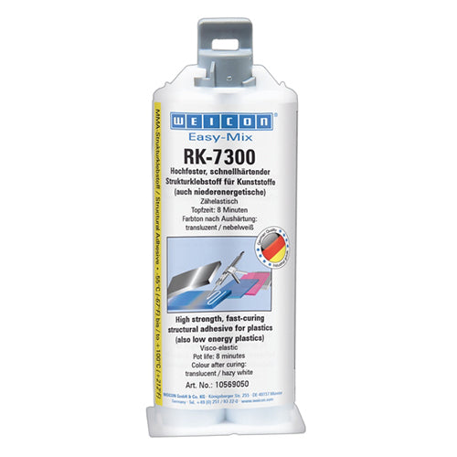 WEICON Easy-Mix RK-7200 50 ml – przezroczysty akrylowy klej strukturalny MMA – 50 ml