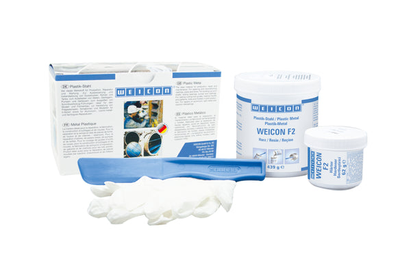WEICON F2 żywica epoksydowa, kolor aluminium metaliczny