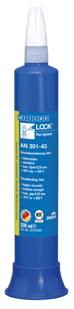 Weicon Lock AN 301-43 – zabezpieczenie śrub, średnia wytrzymałość, woda pitna – 200 ml