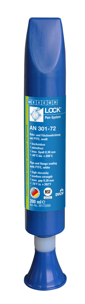 Weicon Lock AN 301-72 – wysokotemperaturowy uszczelniacz rur i powierzchni z PTFE – 200 ml