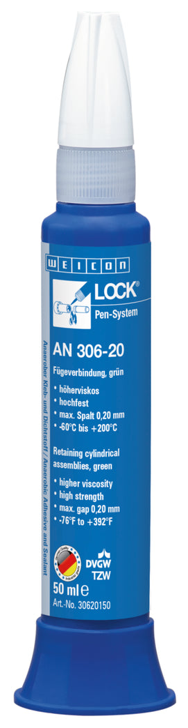 Weicon Lock AN 306-20 – wysokotemperaturowe mocowanie łożysk i części cylindrycznych – 50 ml