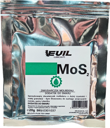 Dwusiarczek Molibdenu MoS2 Techniczny Proszek 4μm - Dodatek do smarów