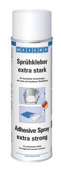 WEICON Adhesive EXTRA STRONG - Klej w sprayu do klejenia filcu, sztucznej skóry i materiałów izolacyjnych