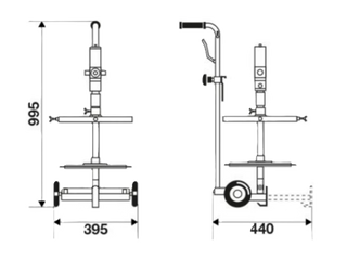 wymiary pompa smarowa 64033