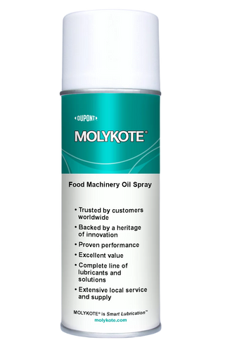 Molykote Food Machinery Spray Oil for food machines - 400ml