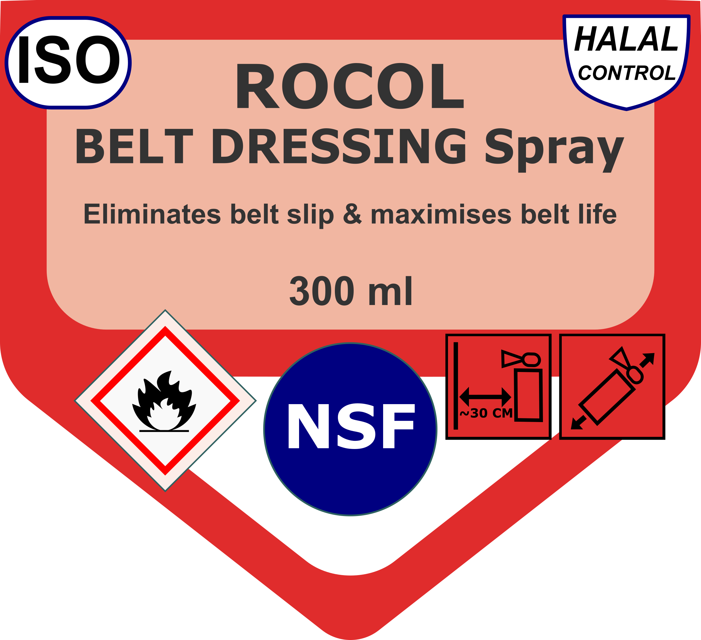 Nonslip spray for Rocol Belt Dressing drive belts ABS Lubricants